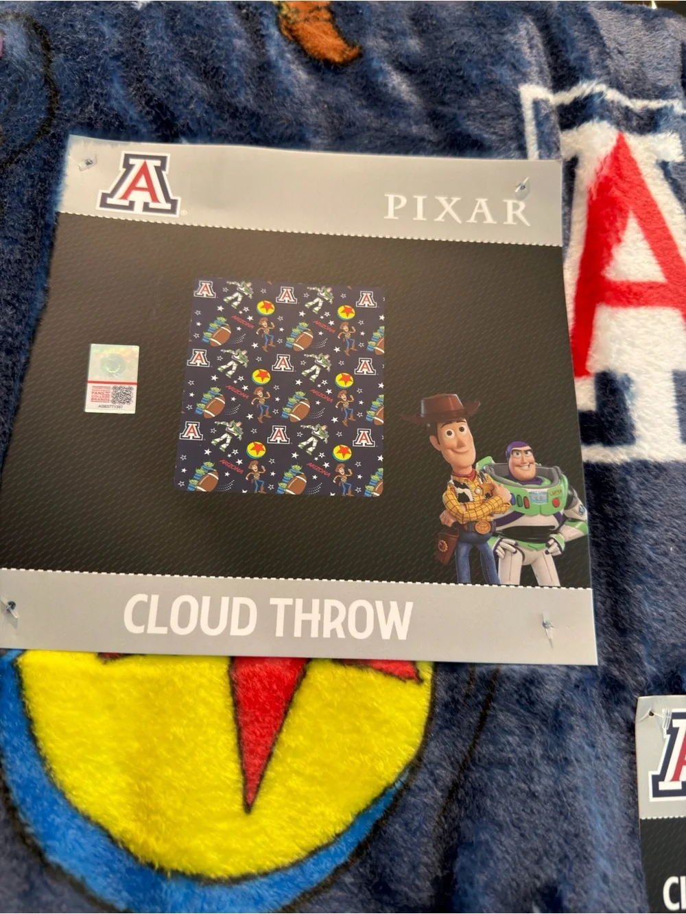 Pixar University Arizona Toy Story Cloud Throw Blanket - 60”x70”